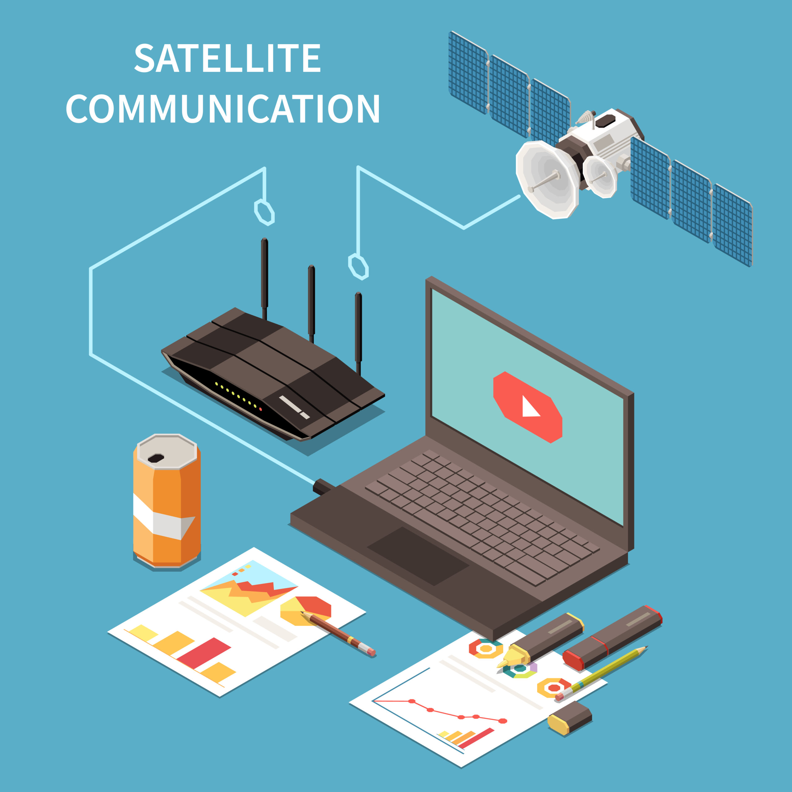Telecommunication isometric composition with laptop router satellite on blue background 3d vector illustration SSUCv3H4sIAAAAAAACA3WRT0/DMAzFv0qUc2Gg3XpDaEIgIU3AbeLgpqaz6sZV/nRMU787TrdJu3CL33Psl19OtoFIztYnS8w5pgCJxNv6sbLYUpJAwLZ+mCsbE6QcMWqvVg4Sduou9XXI7lR0W9svdHsvLN3R6sXcqPRO0SEzeJQc7VxdW19v1sbVM9N49xTSf9e+KwsdencsKTRGQEZYQu3U6g8Jw3BJOFGLcj5Cbqkc7SQOWP11eYGulaGoXYBxTy7QhKHULUYXllcwOhmG7Mkt+QxFGTAFckb1USIt6oHS3jCMSUYTJGsGExUPMyU06jec0TTg+k5d35p1ayZ0ytbcMr83GwUODaPZbD8NaOMH+laHkTdv2xfzI2GAQib9FnC2uhA8z4orJ97hmDLwKt3yl16/c57nP6BhmvLsAQAA